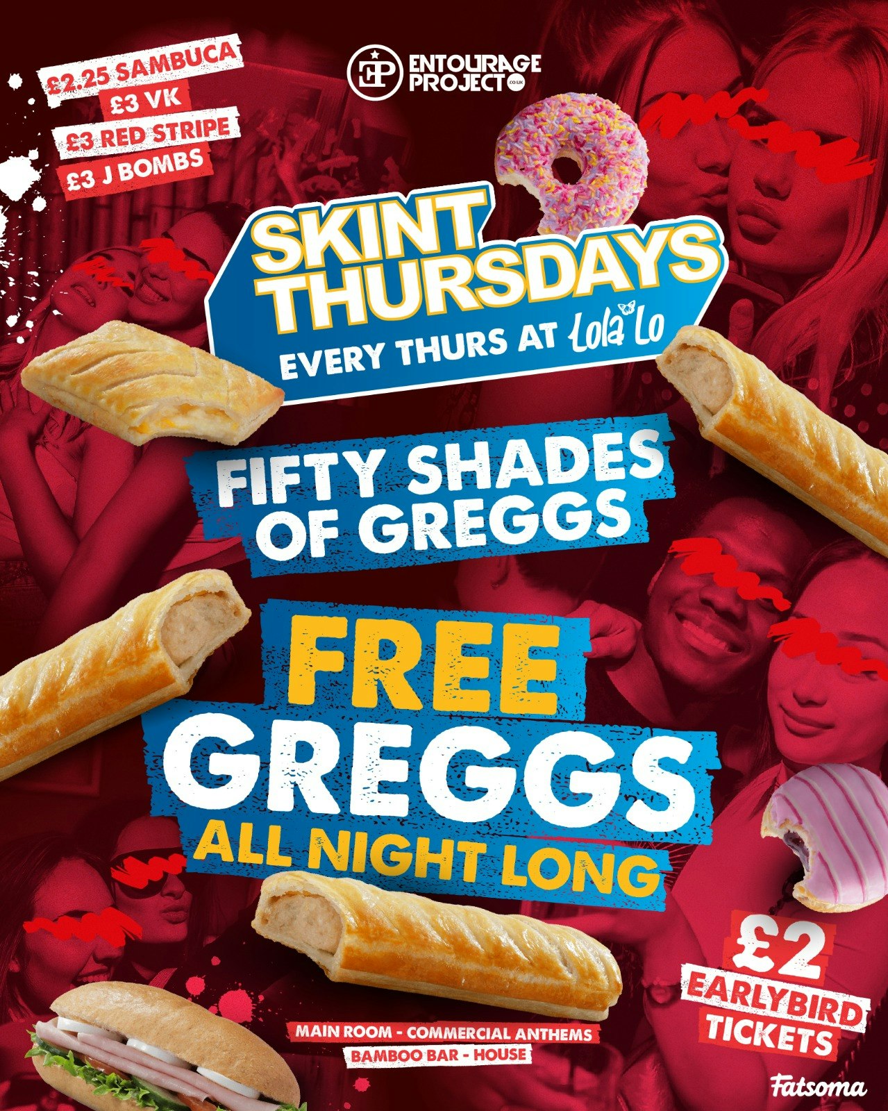 Skint Thursday @ Lola Lo – Fifty Shades of Greggs 🥖