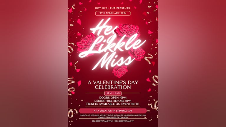 Hey Likkle Miss - HGE Launch + Valentines Party