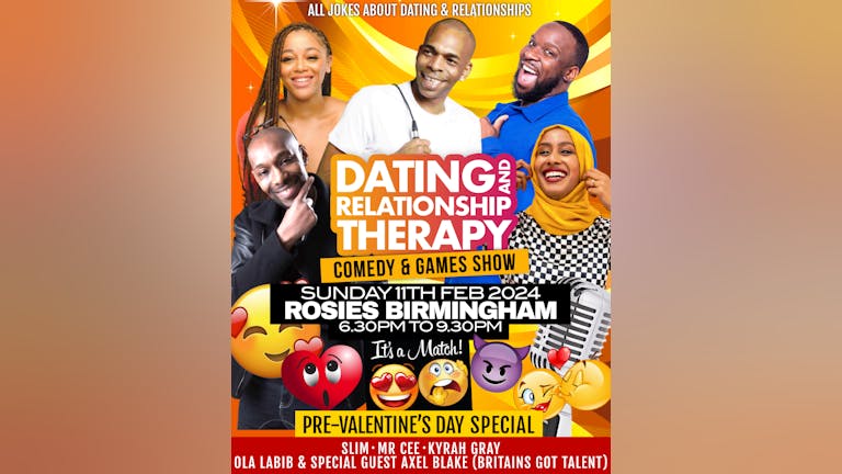 Dating & Relationship Therapy Comedy Show: Birmingham