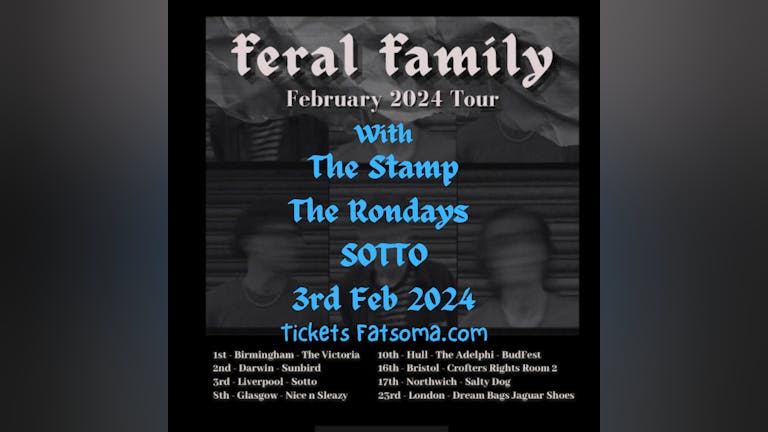 FERAL FAMILY THE STAMP THE RONDAYS WHITE ASH
