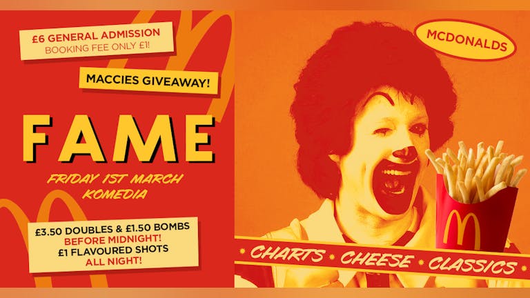 FAME // CHARTS, CHEESE, CLASSICS // 400 SPACES ON THE DOOR!!