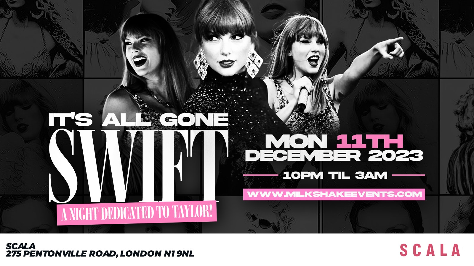 TONIGHT 10PM 💜 It’s All Gone Swift – A Night Dedicated to Taylor! | Live from Scala Kings Cross!