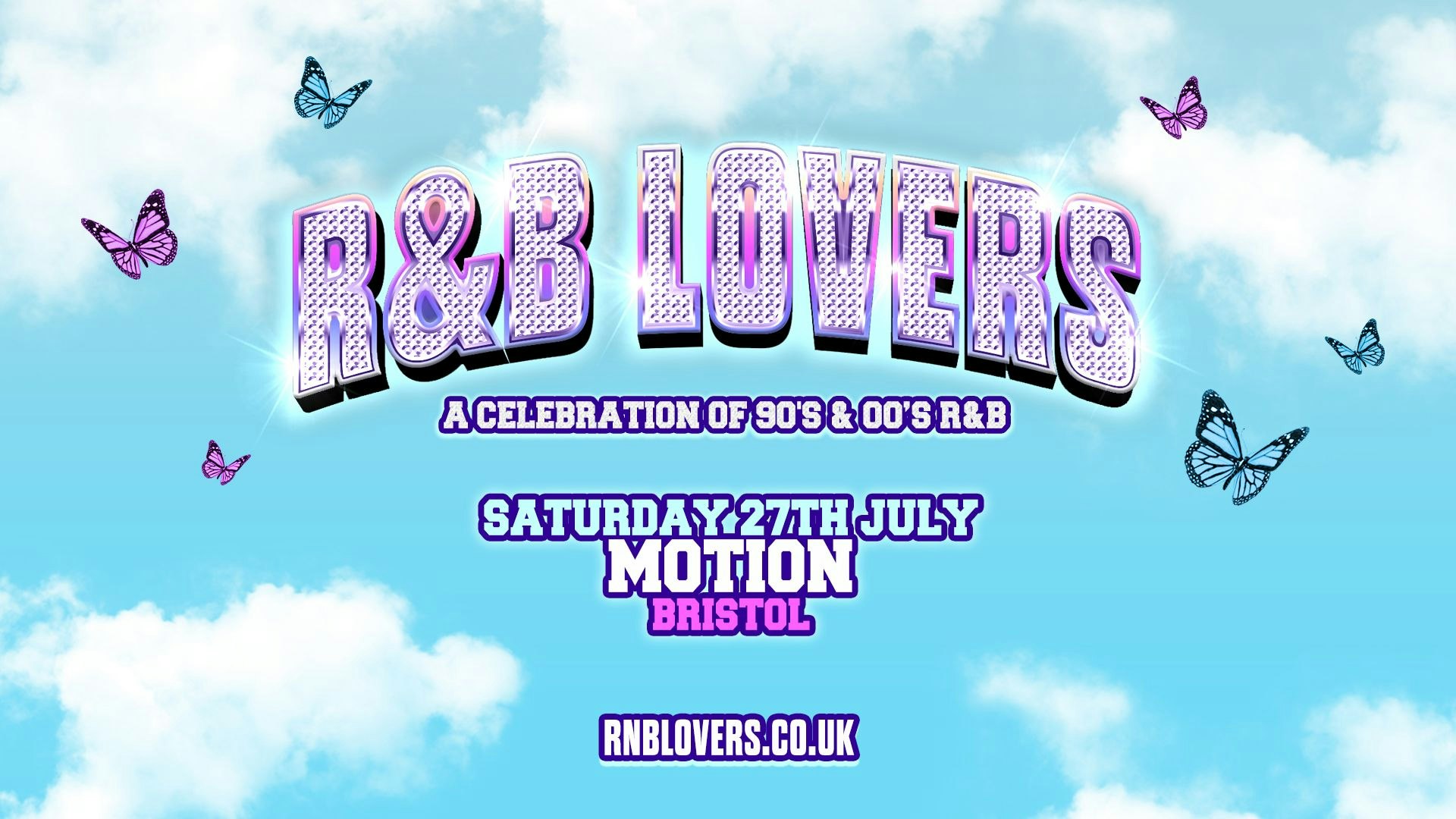 R&B Lovers – Saturday 27th July – Motion Bristol [LAST 50 TICKETS]