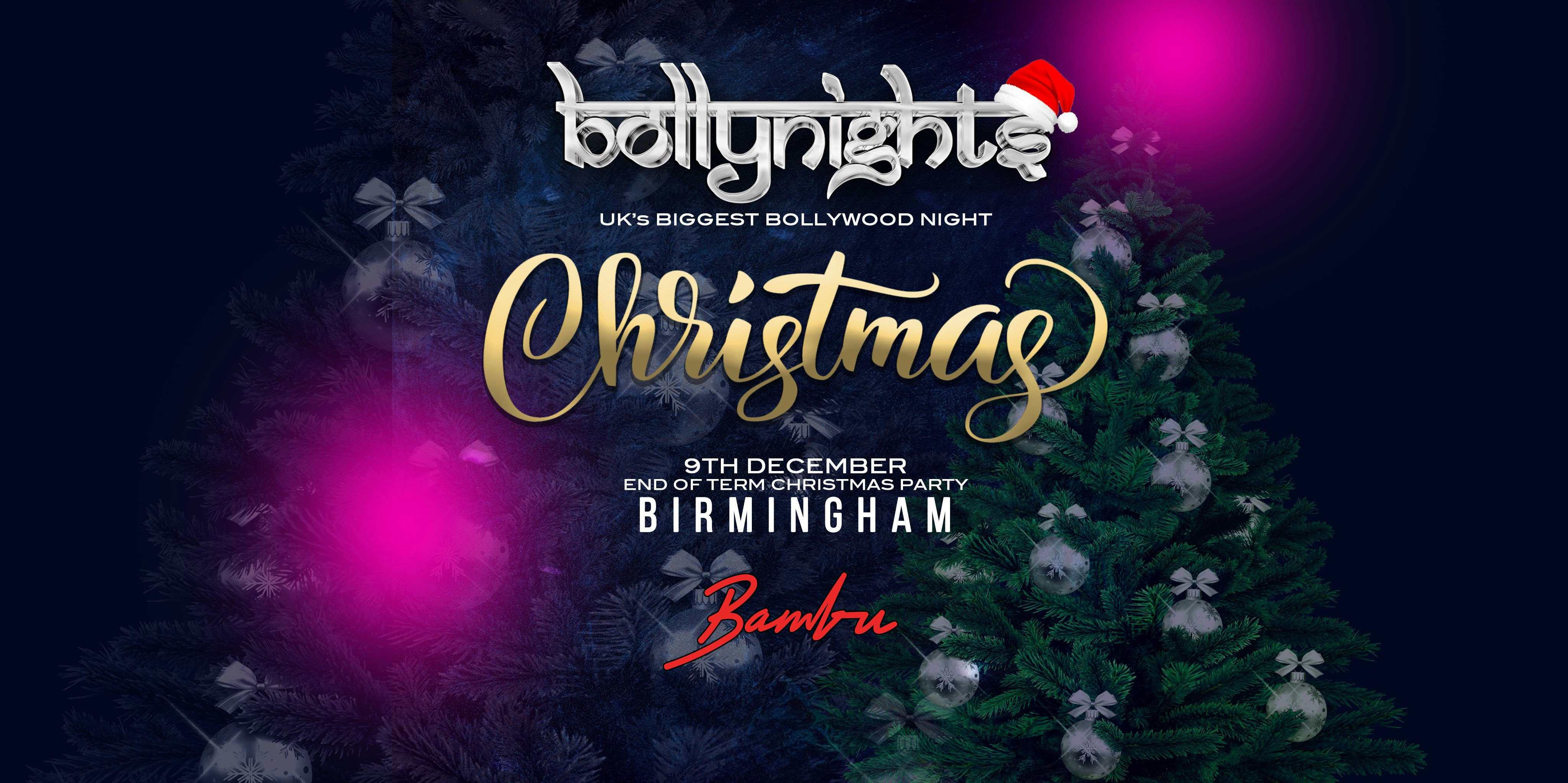 Bollynights Birmingham:  –  Saturday 9th December | Bambu