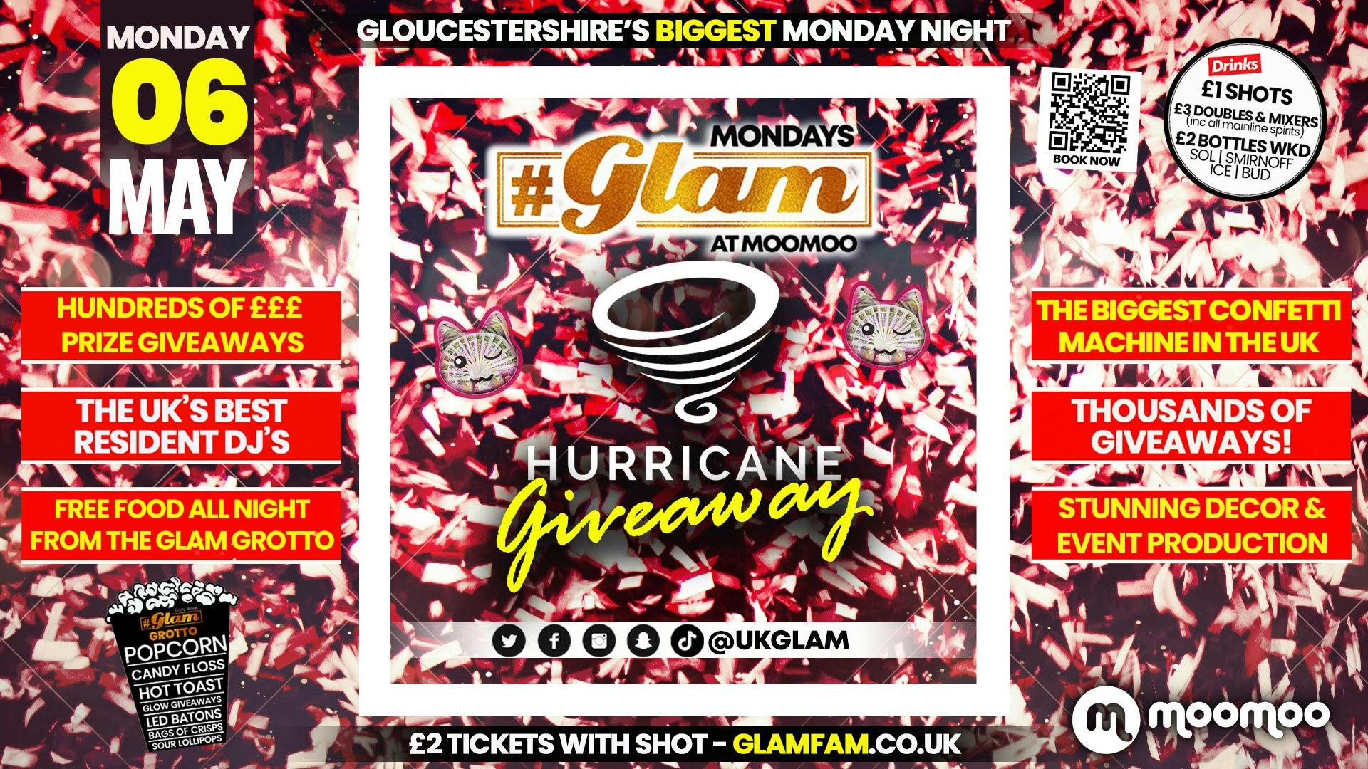 Glam – Hurricaine Confetti Party 🎊