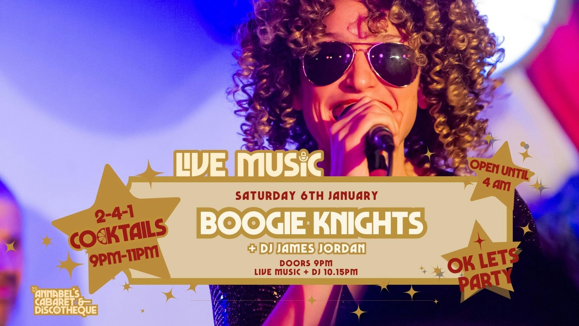 Live Music: BOOGIE KNIGHTS // Annabel’s Cabaret & Discotheque