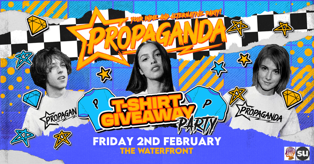 Propaganda Norwich T Shirt Party – The Waterfront!