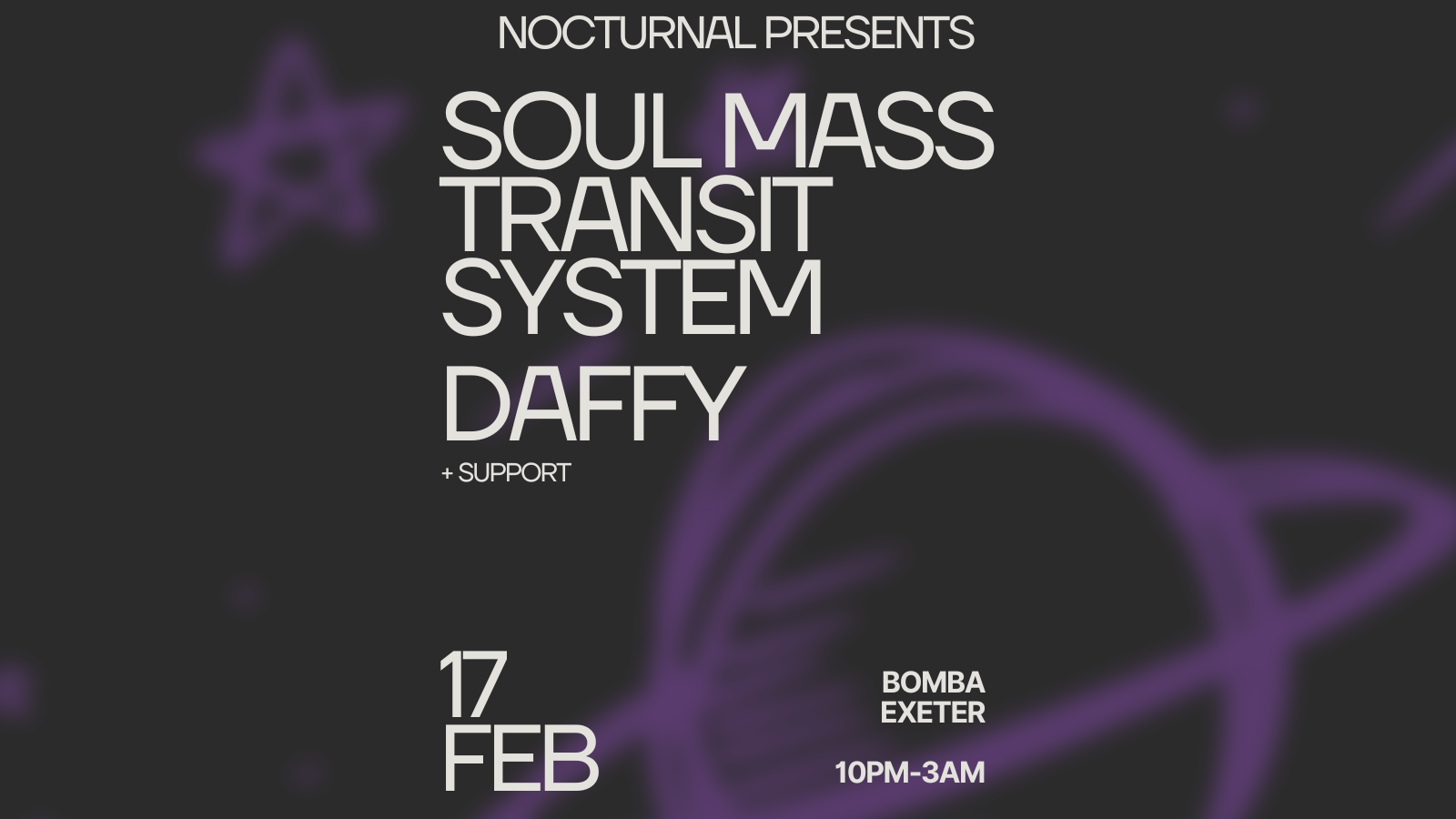 NOCTURNAL Presents: Soul Mass Transit System