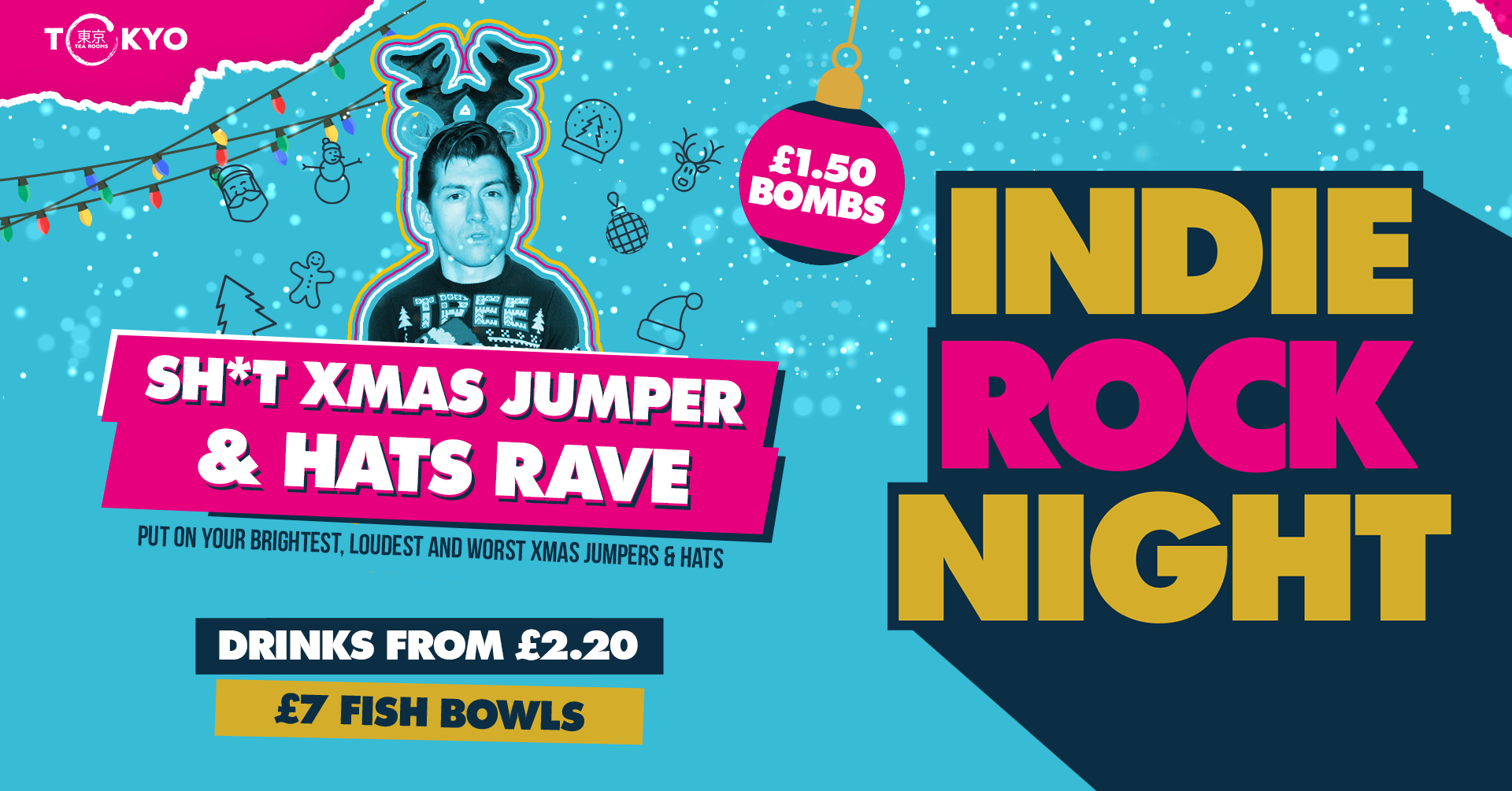 Indie Rock Night ∙ XMAS JUMPER & HAT RAVE *ONLY 10 £5 TICKETS LEFT*