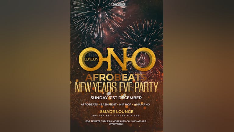 Afrobeats New Years Eve Party