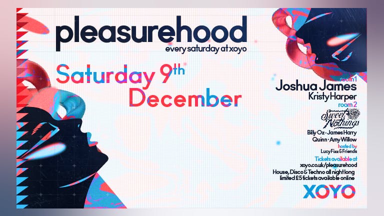 XOYO Saturday - LRG Rep Page - 50 Free tickets for followers - Joshua James - Kristy Harper - Sweet Nothings - Lucy Fizz & Friends