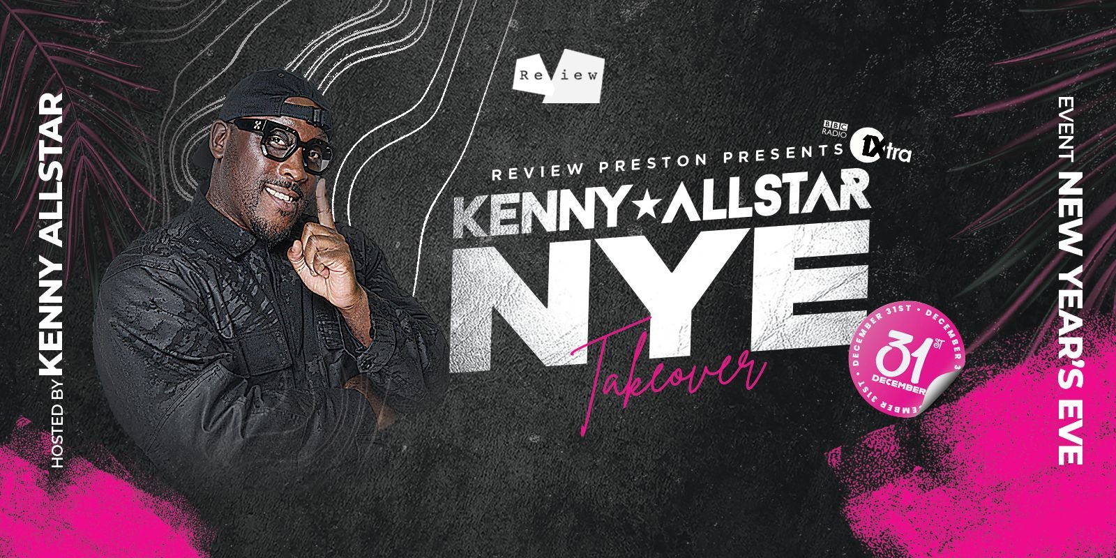 🌟 🌟 New Year’s Eve with Kenny Allstar At Review Bar 🌟 🌟