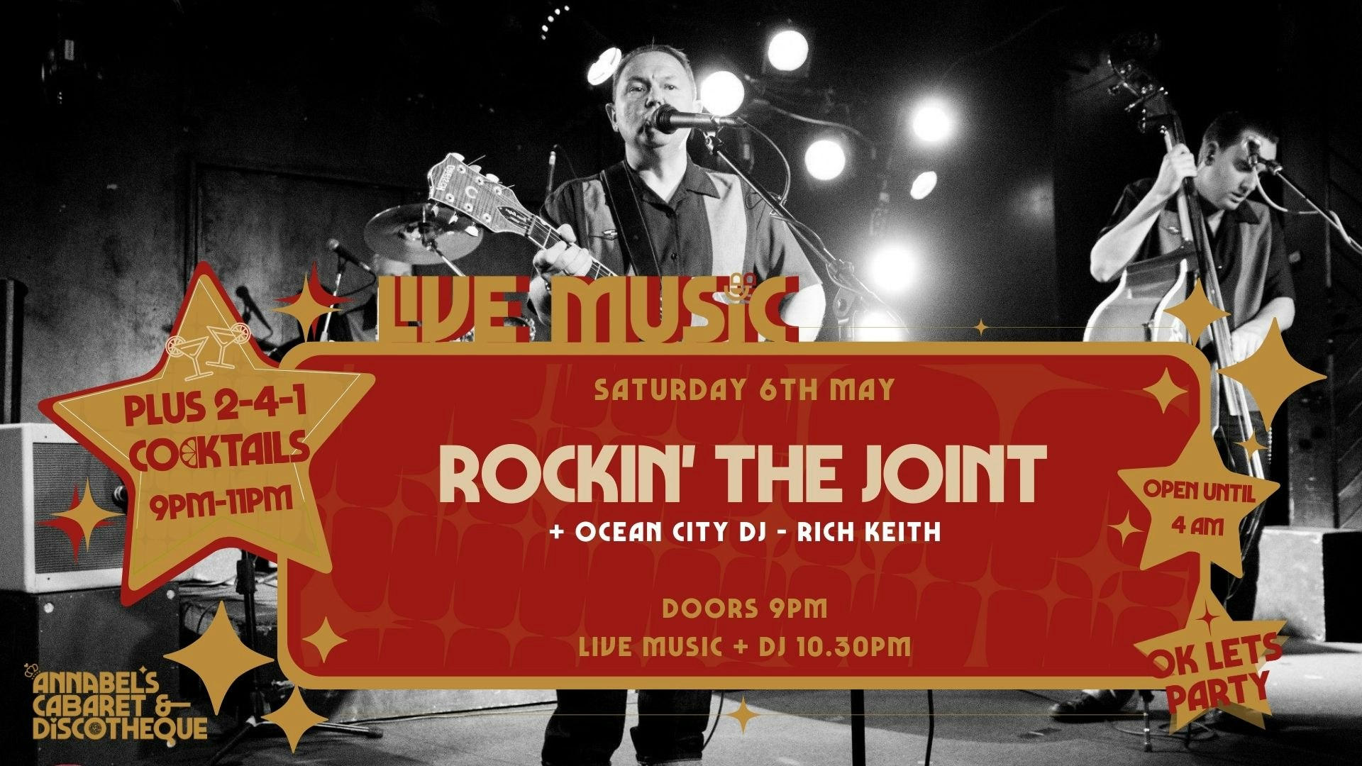 Live Music: ROCKIN’ THE JOINT // Annabel’s Cabaret & Discotheque