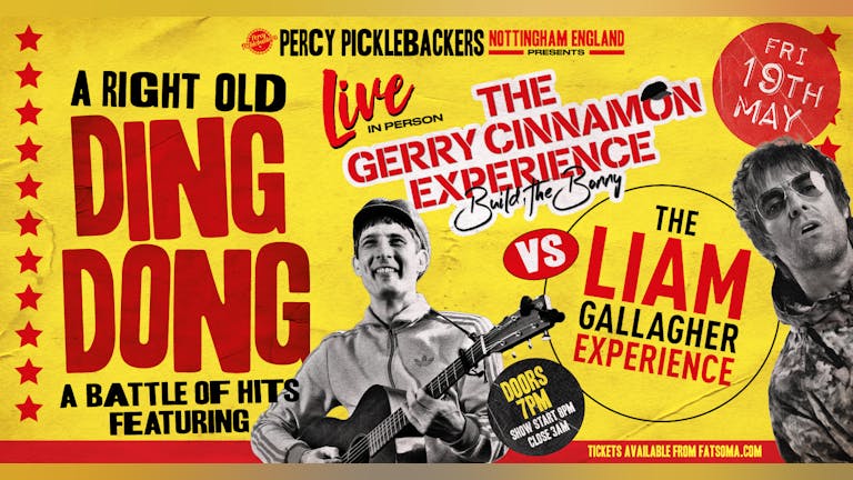   *A RIGHT OLD DING DONG - LIVE* THE GERRY CINNAMON EXPERIENCE VS THE LIAM GALLAGER EXPERIENCE    