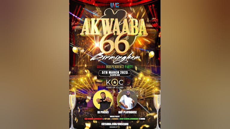 — CANCELLED — AKWAABA 66 - BIRMINGHAM'S GHANA INDEPENDENCE PARTY