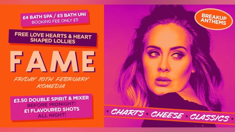FAME // CHART, CHEESE, CLASSICS // BREAKUP ANTHEMS // 400 SPACES ON THE DOOR!!