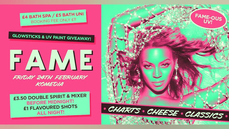 FAME // CHART, CHEESE, CLASSICS // FAME-OUS UV // 400 SPACES ON THE DOOR!!