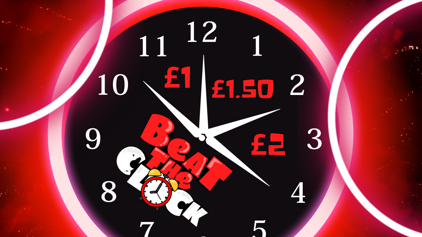 Beat The Clock/ £1 Drinks!