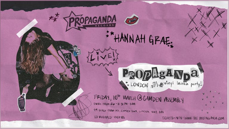 Propaganda London - Hannah Grae Live Set + Limited Edition Propaganda Records Vinyl!