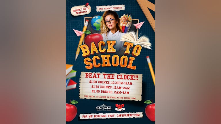 Beat The Clock//BACK TO SCHOOL 