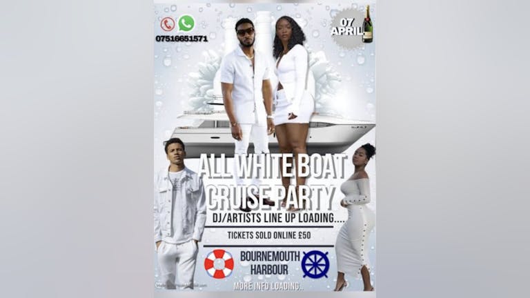 All White Boat Cruise Party