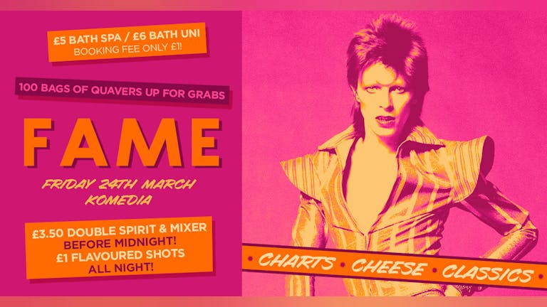 FAME // CHART, CHEESE, CLASSICS // 400 SPACES ON THE DOOR!!