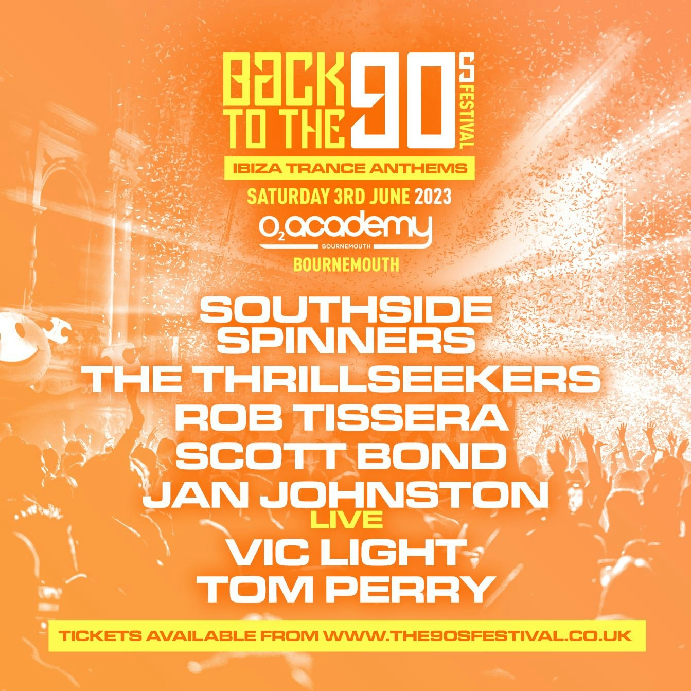 Back To The 90s Festival – Ibiza Trance Anthems – Bournemouth