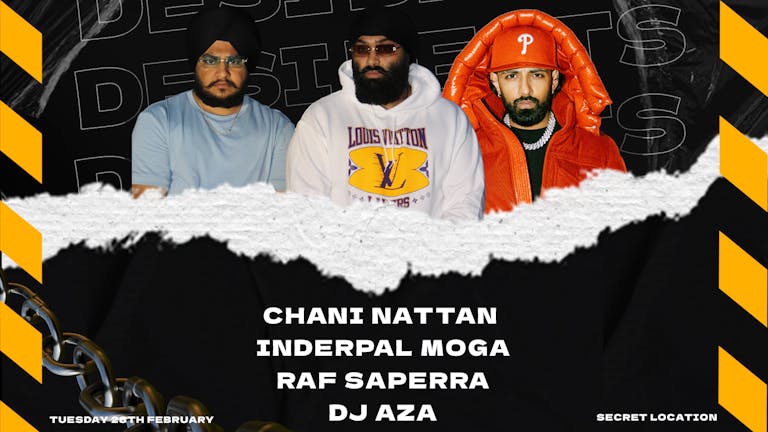 Desi Beats - Chani Nattan x Raf Saperra x Inderpal Moga LIVE [FINAL TICKETS]