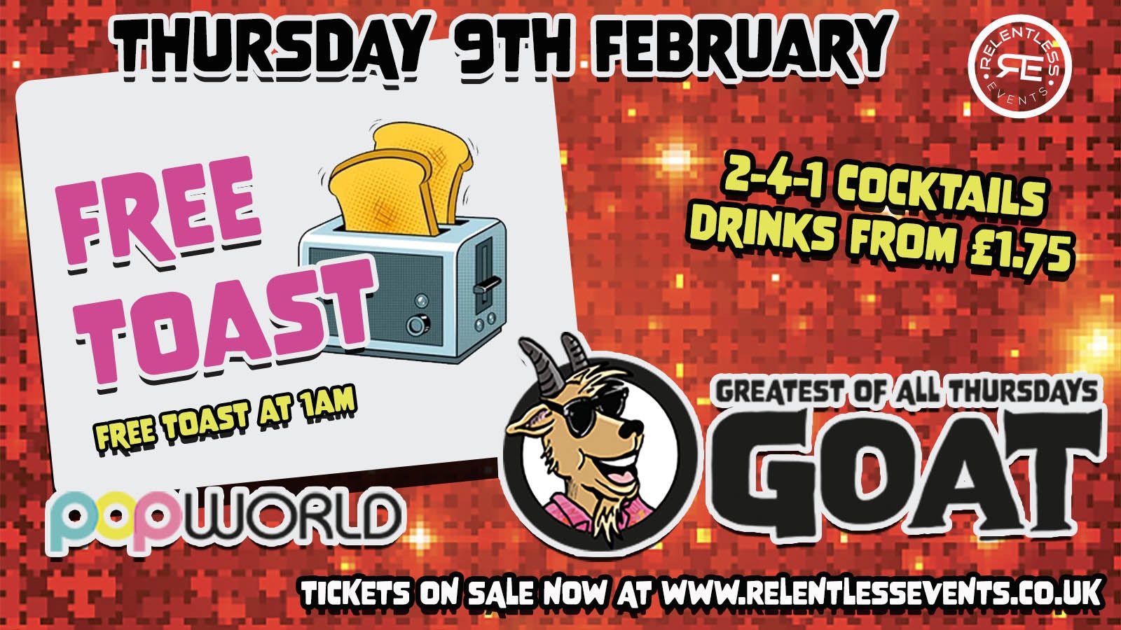 GOAT ‘TOAST PARTY’ at Popworld Birmingham
