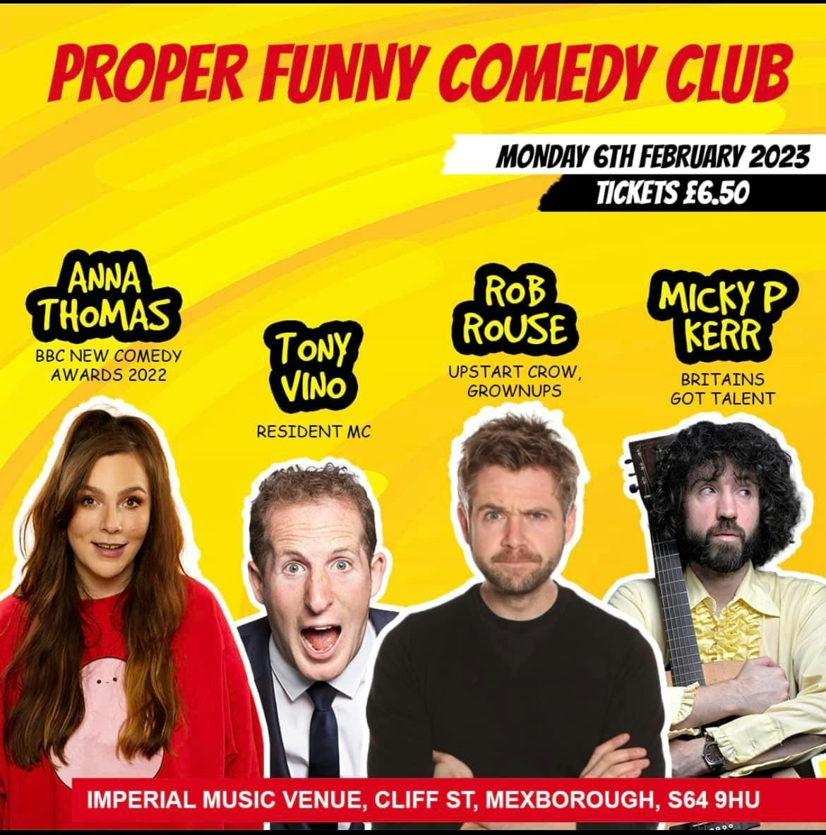 PROPER FUNNY COMEDY CLUB