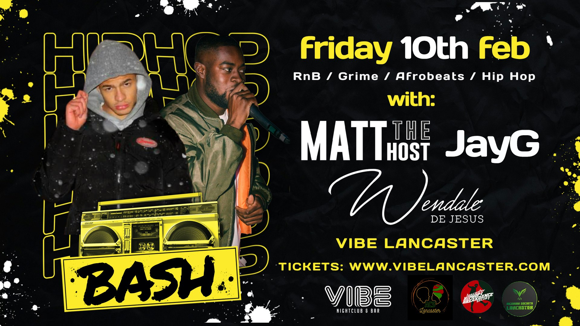 Vibe Fridays – Hip Hop Bash