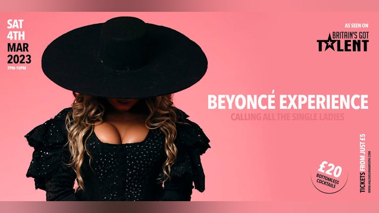 Beyonce Drag Experience - Bottomless cocktail option available!