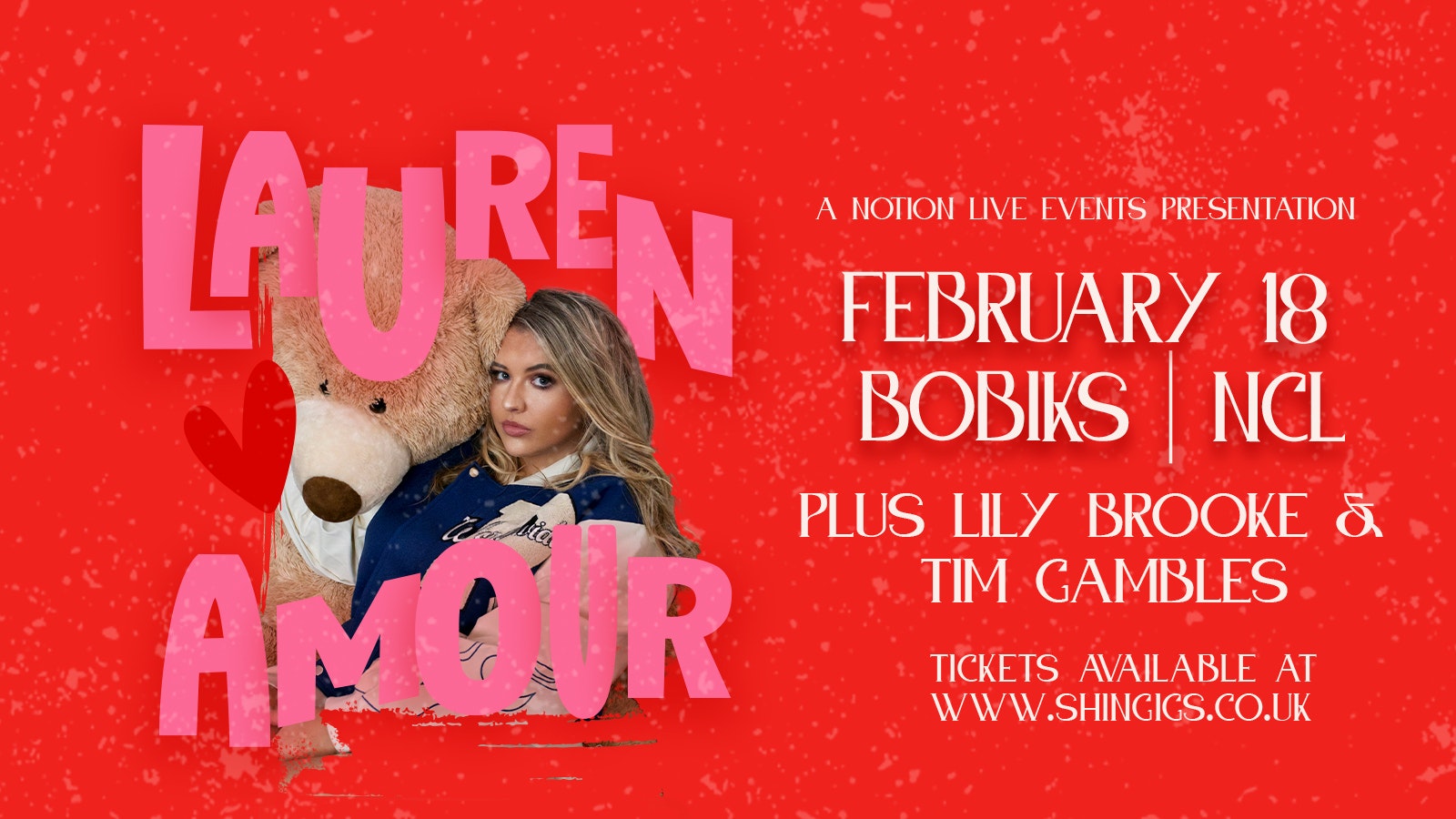 (SOLD OUT!) Lauren Amour + Lily Brooke & Tim Gambles