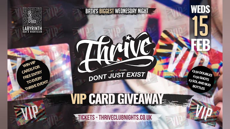 Thrive Wednesdays - VIP Card Giveaway!