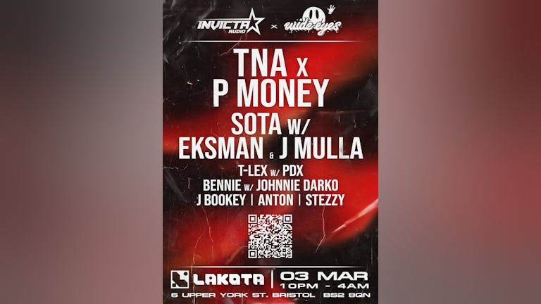 Invicta Audio: TNA x P Money, Sota, Eksman b2b J Mulla, T-Lex