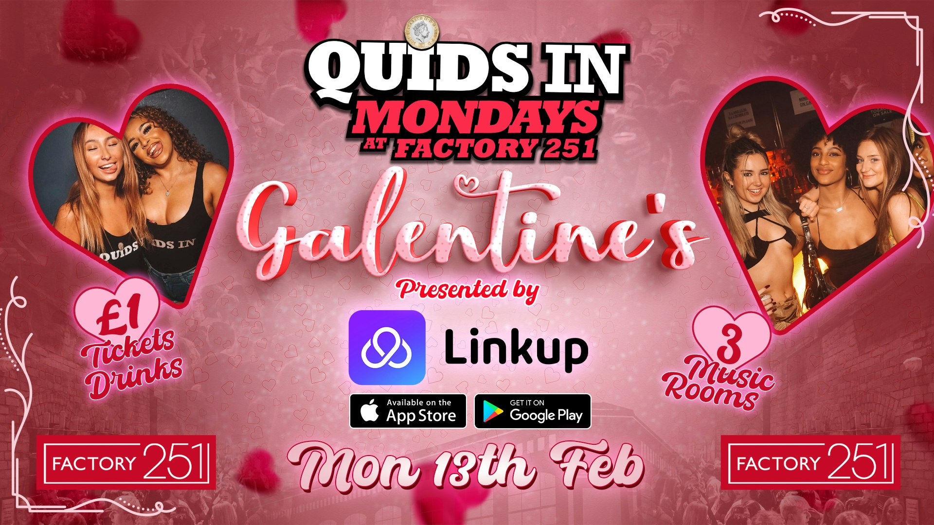 QUIDS IN !! VALENTINES SPECIAL 💖 MCR’s Biggest Monday Night 7 Years Running 🫶