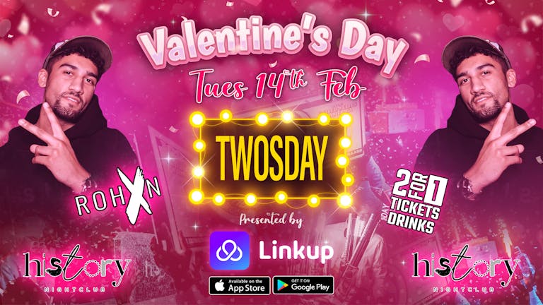 TWOSDAY 💌 VALENTINES DAY - Voted Manchester's Favourite Tuesday 💖 2FOR1 DRINKS & TICKETS