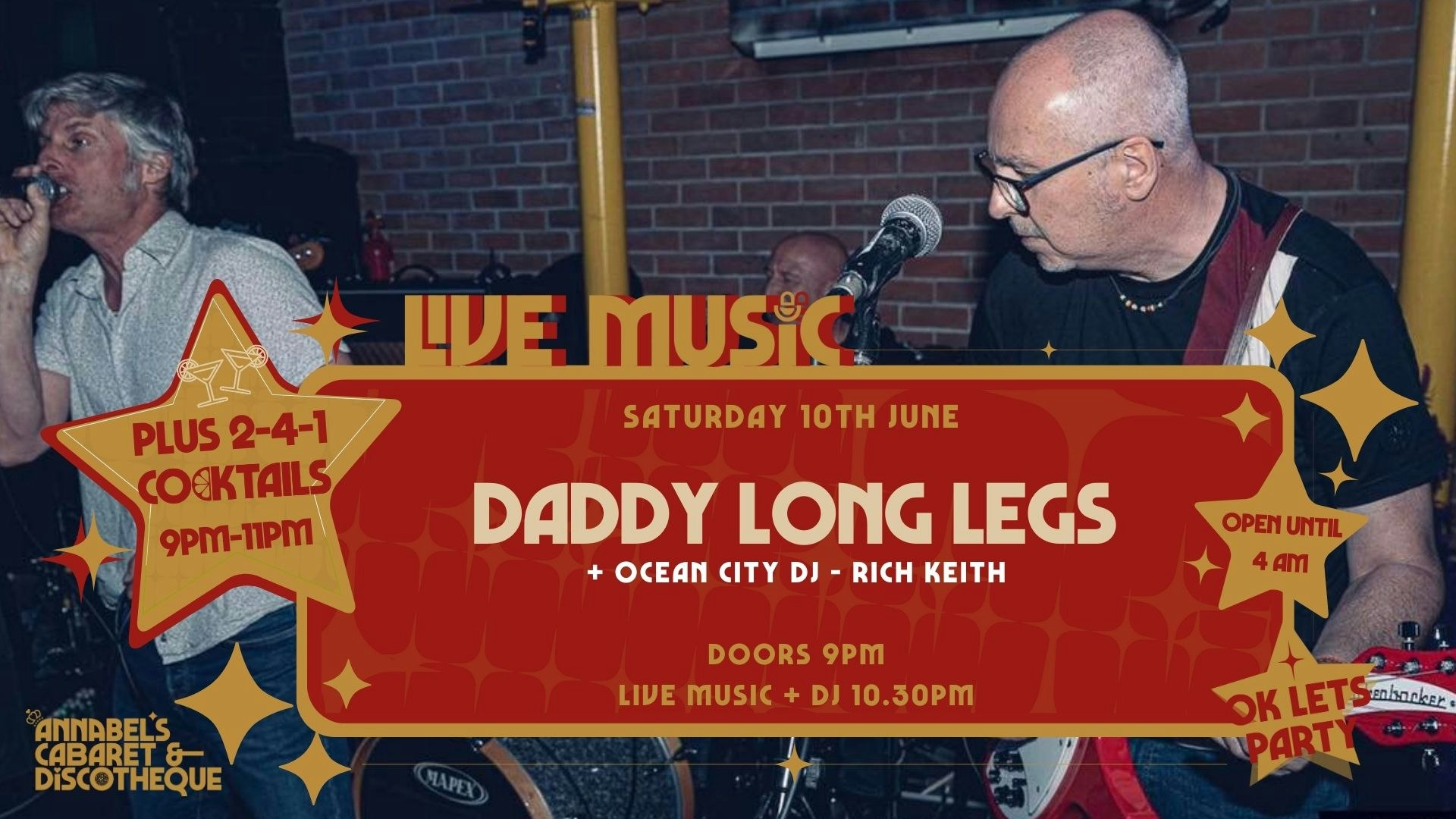 Live Music: DADDY LONG LEGS // Annabel’s Cabaret & Discotheque