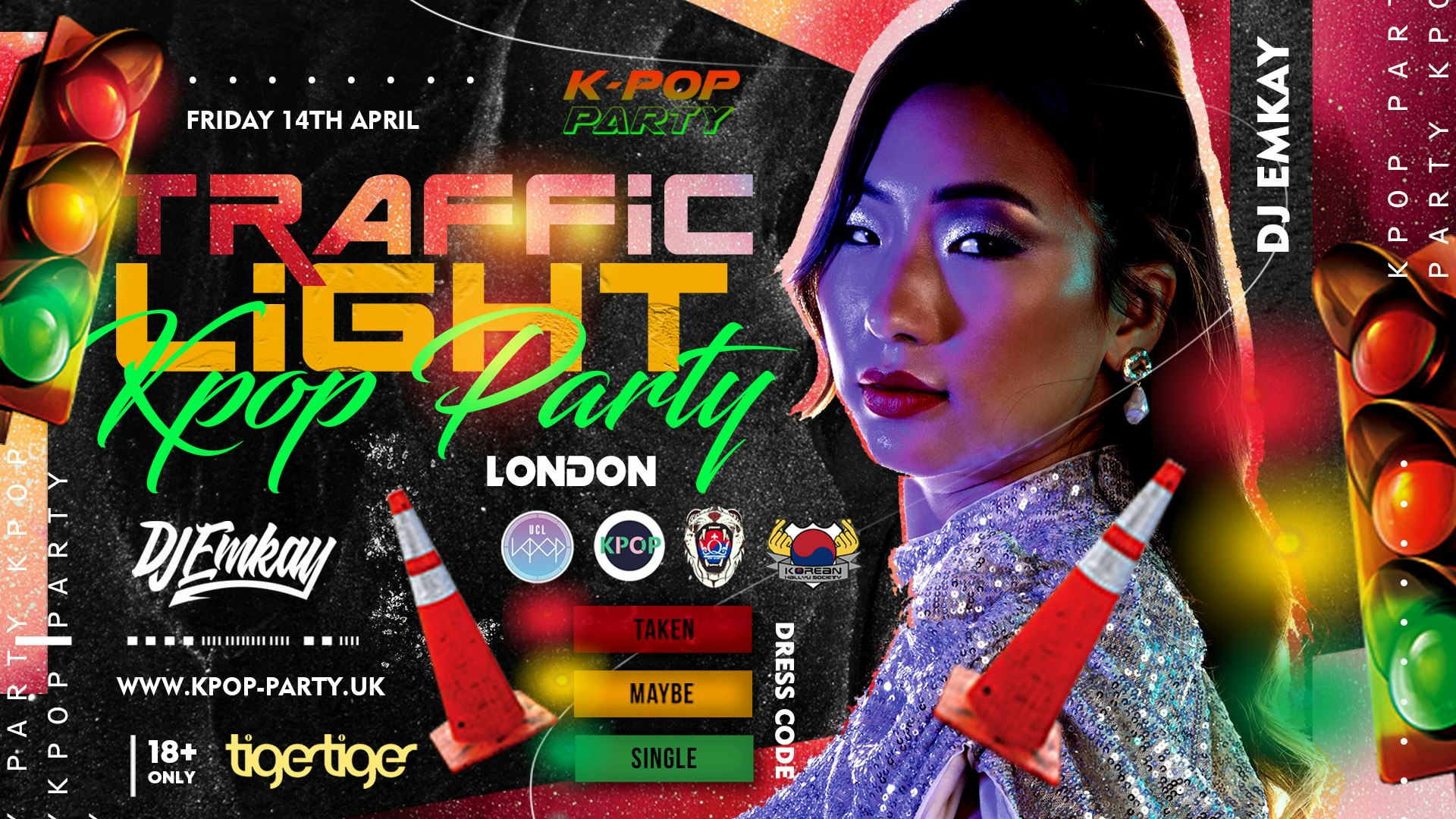 K-Pop Traffic Light Party London with DJ EMKAY | Friday 14th April