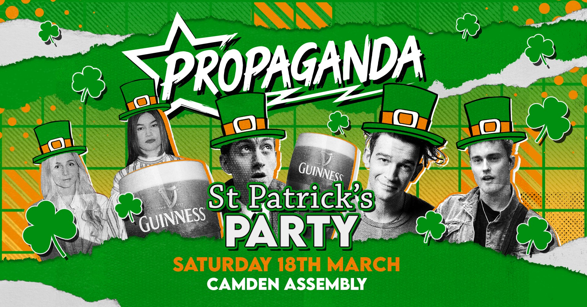 Propaganda London – St Patricks Party at Camden Assembly!