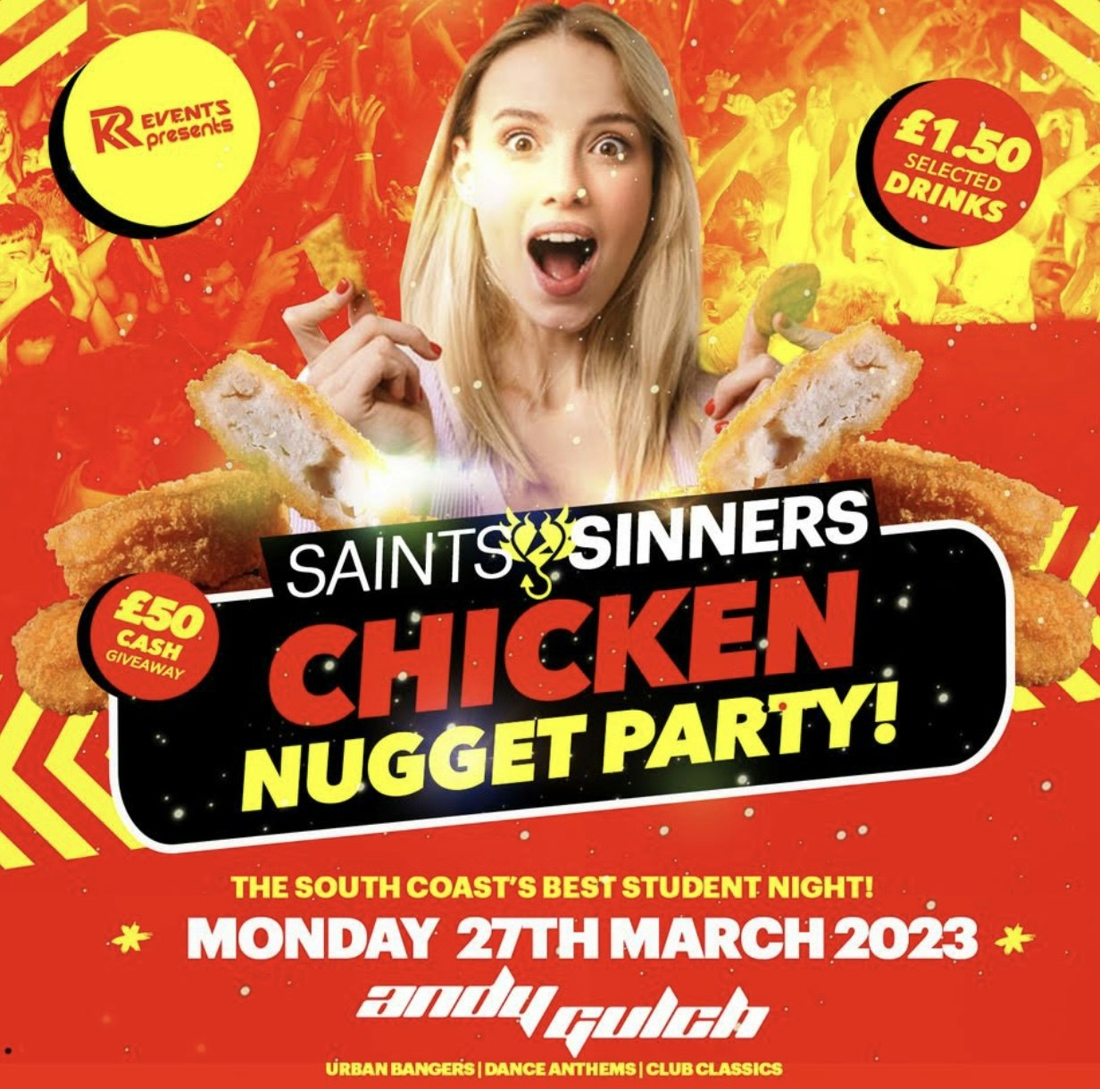 HALO MONDAYS  🔺// Saint & Sinners Bournemouth’s Biggest Monday Night! 🔥 // CHICKEN NUGGET PARTY! 🐓 🎉