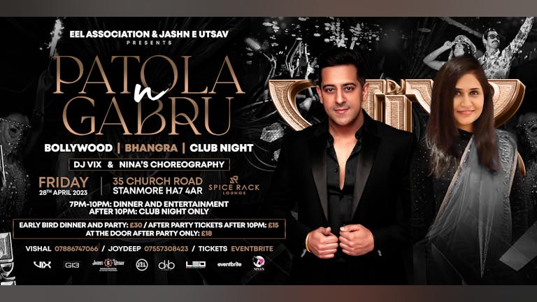 Patola and Gabru - Bollywood Bhangra & Club Night in Harrow