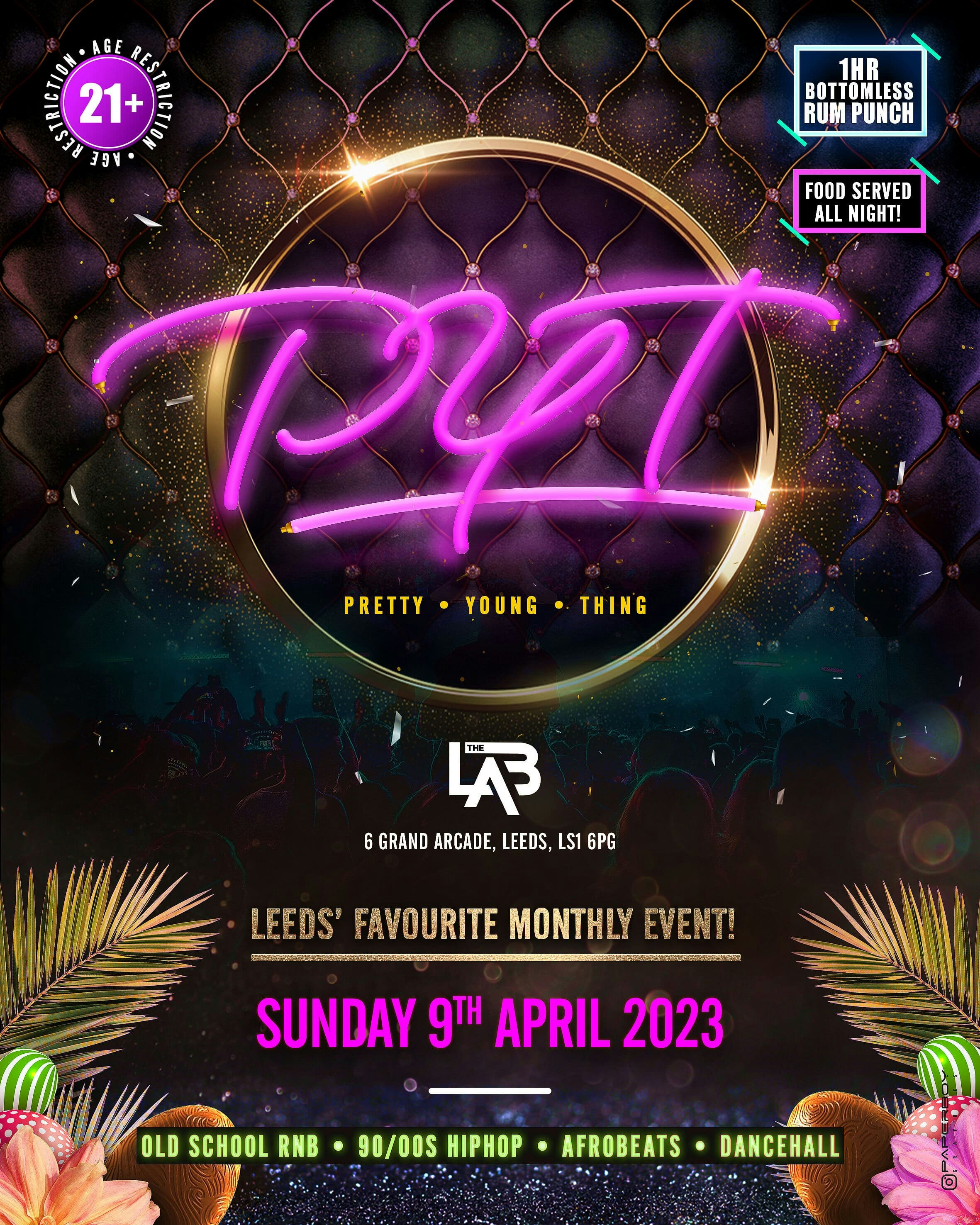 PRETTY YOUNG THING: BANK HOLIDAY SPECIAL 21+