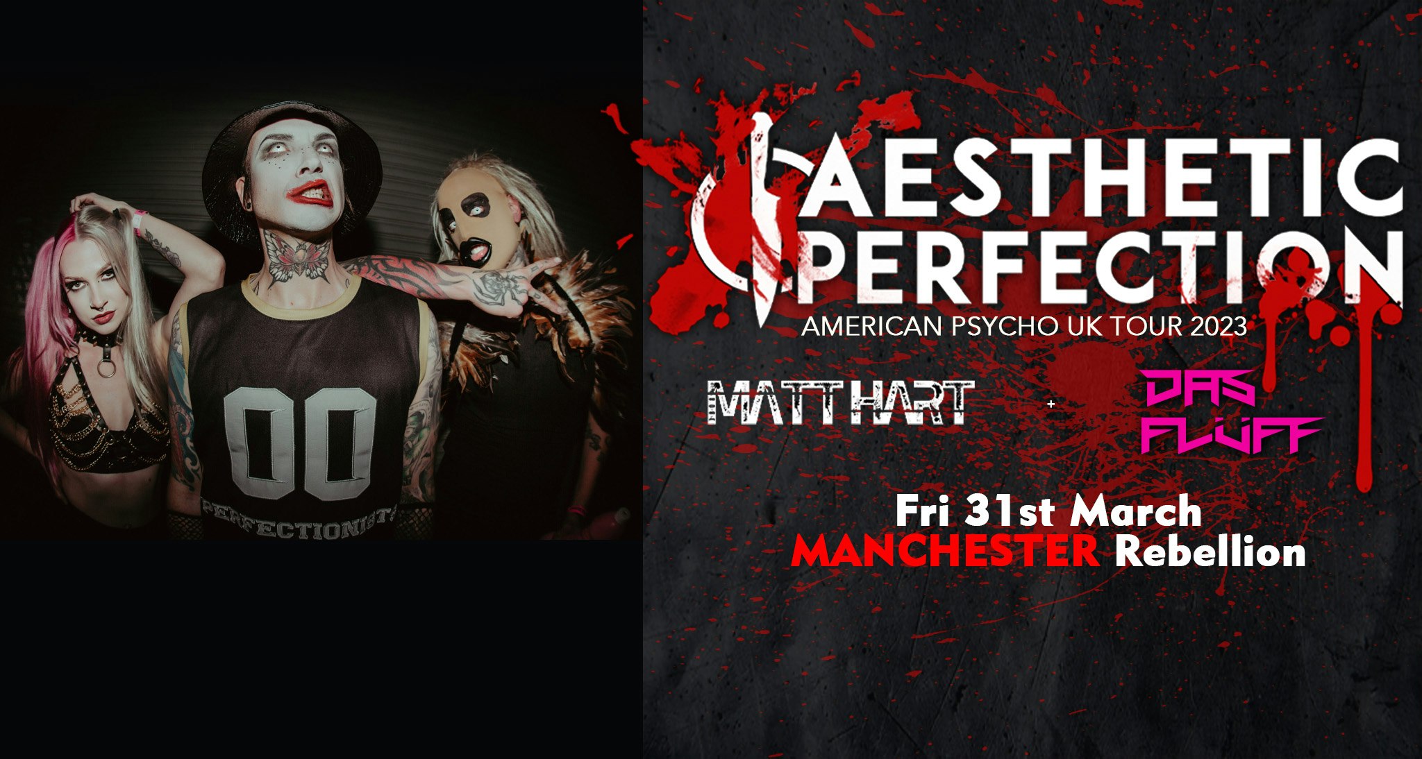 AESTHETIC PERFECTION – American Psycho Tour – Manchester