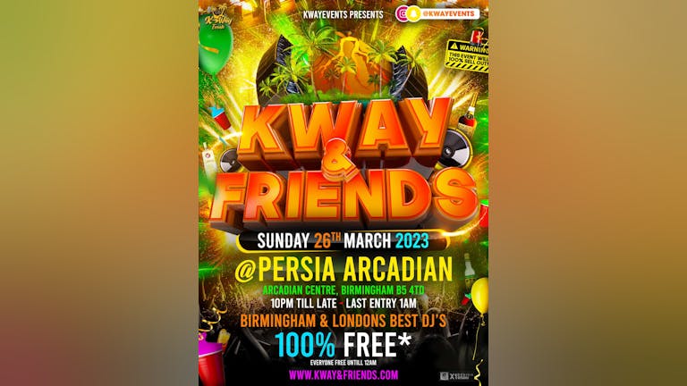 K WAY & FRIENDS - The Official FREE Dancehall Party 