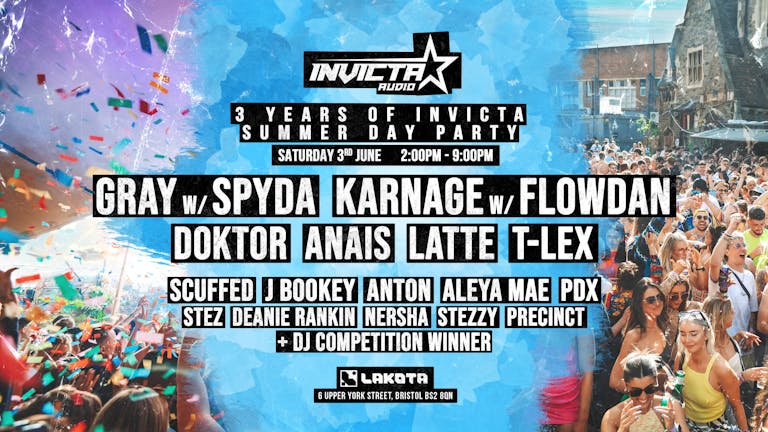 3 Years Of Invicta Audio: Summer Day Party