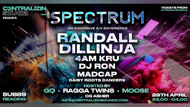 Centralizin' Soundz presents Spectrum A/V show: DJ Randall, Dillinja, 4am Kru & more
