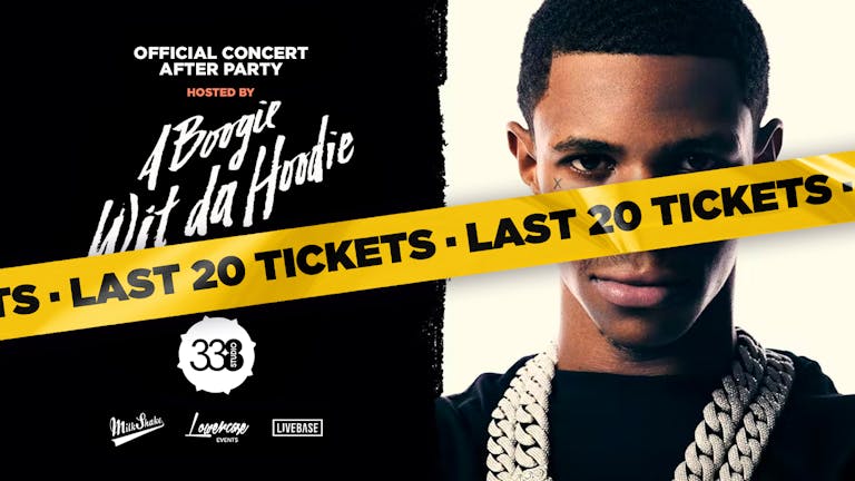 The Official Concert After Party hosted by A BOOGIE WIT DA HOODIE @ Studio 338! [ALMOST SOLD OUT⚠️]