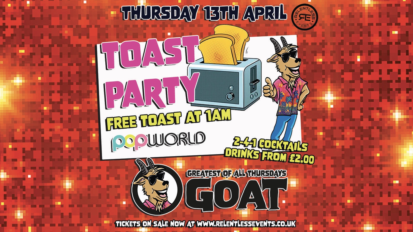 GOAT ‘TOAST PARTY!’ at Popworld Birmingham