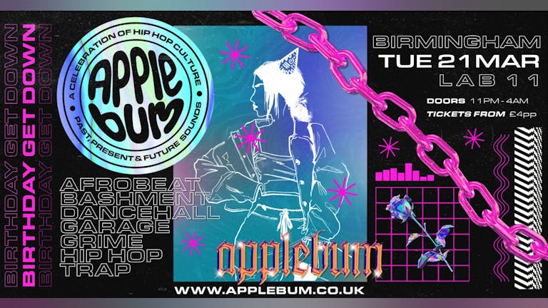 Applebum / Birmingham / Lab11 / Birthday Get Down
